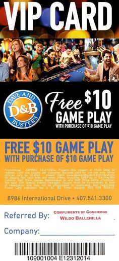 Dave And Busters 20 For 20